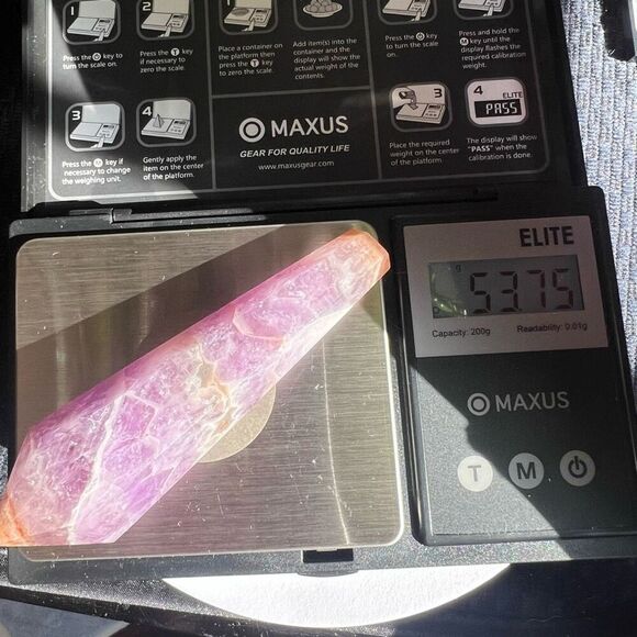 Amethyst Crazy Lace Agate Crystal Wand (#1)‎ - Picture 12 of 13